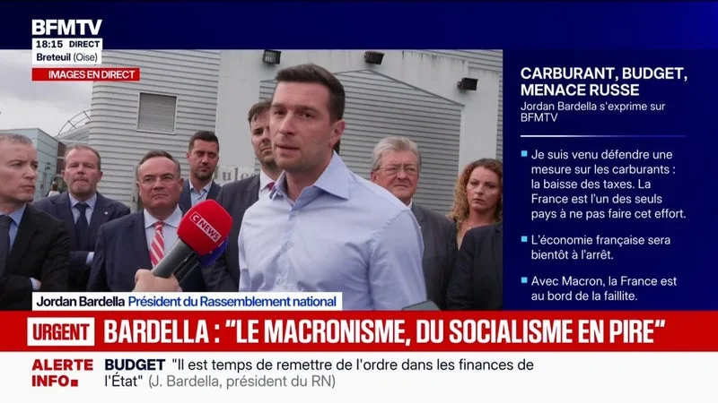 « LA RUSSIE APPARAÎT COMME UNE MENACE HYBRIDE », OBSERVE JORDAN BARDELLA, PRÉSIDENT DU RN