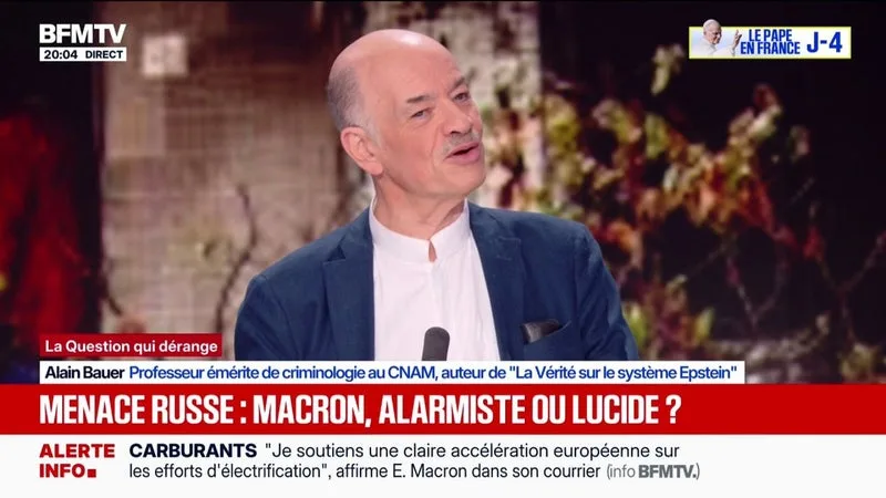« LES RUSSES SONT D’UNE BRUTALE FRANCHISE « , EXPLIQUE ALAIN BAUER, PROFESSEUR ÉMÉRITE DE CRIMINOLOGIE