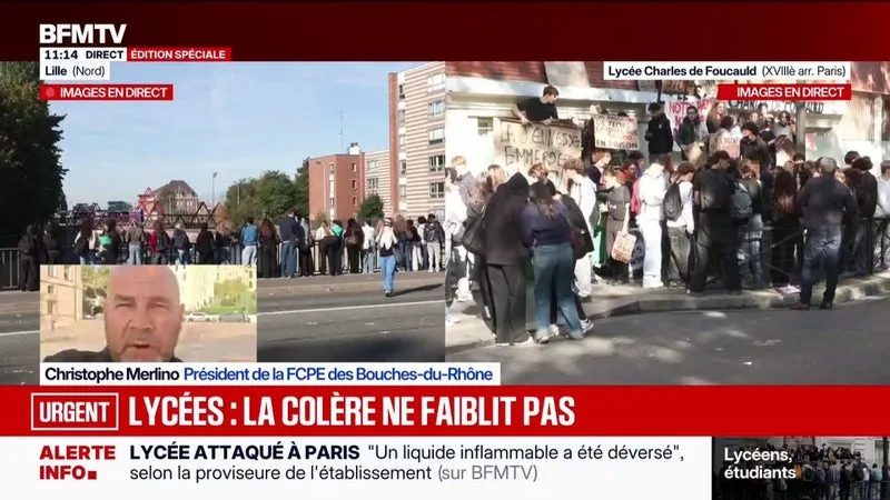 COLÈRE LYCÉENNE: « ON APPELLE À ENCADRER LA MOBILISATION », INDIQUE LE PRÉSIDENT DE LA FCPE DES BOUCHES-DU-RHÔNE
