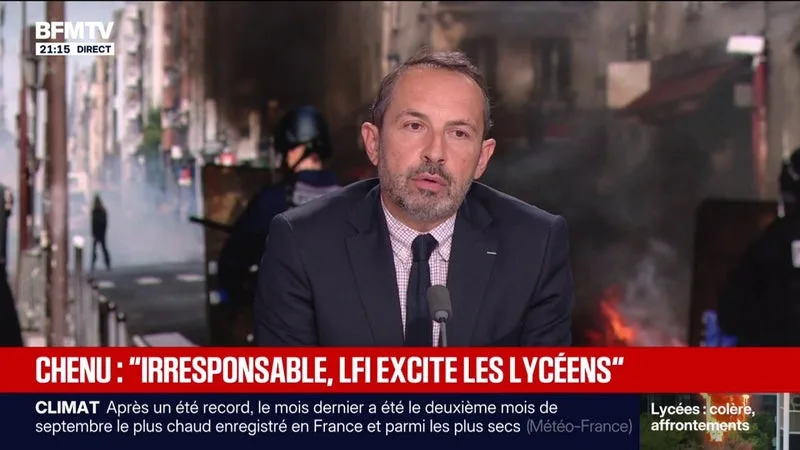COLÈRE LYCÉENNE: SUR LA FIN DE L’EXCUSE DE MINORITÉ SYSTÉMATIQUE, « JAMAIS AUCUN PREMIER MINISTRE N’A JUGÉ BON D’EXAMINER CE TYPE DE PROPOSITIONS DE LOIS », SOULIGNE SÉBASTIEN CHENU, VICE-PRÉSIDENT DU RN