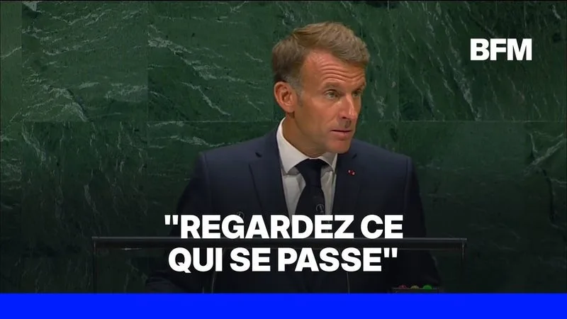 GAZA: EMMANUEL MACRON DÉNONCE DEVANT L’ONU « UN SPECTACLE QUI NOUS FAIT HONTE À TOUS »