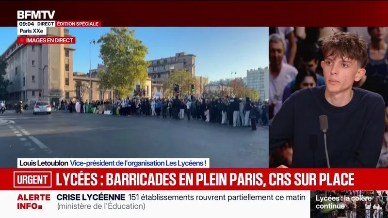 COLÈRE DES LYCÉENS: « SÉBASTIEN LECORNU DOIT RÉPONDRE CLAIREMENT À NOS REVENDICATIONS », DÉFEND LOUIS LETOUBLON, VICE-PRÉSIDENT DE L’ORGANISATION « LES LYCÉENS! »