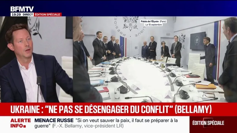 GUERRE EN UKRAINE: « SUR UNE QUESTION COMME CELLE-LÀ, ON N’A PAS LE DROIT À L’AMBIGUÏTÉ », DÉCLARE FRANÇOIS-XAVIER BELLAMY, VICE-PRÉSIDENT DES LR