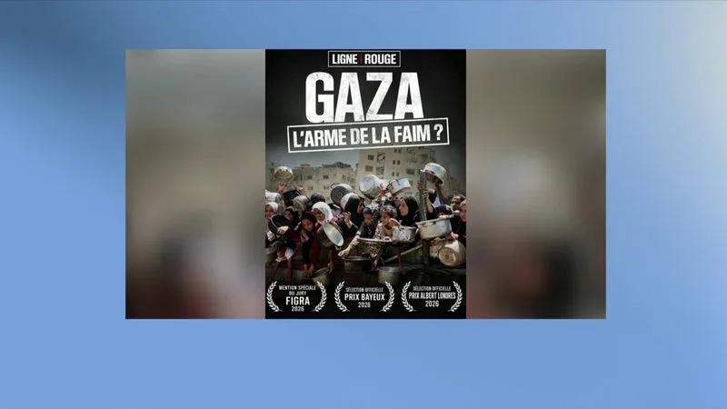 LE DOCUMENTAIRE LIGNE ROUGE « GAZA : L’ARME DE LA FAIM ? » A REÇU LE PRIX BAYEUX DES CORRESPONDANTS DE GUERRE DANS LA CATÉGORIE AUDIOVISUEL