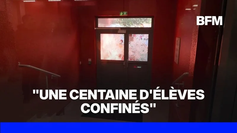 BLOCAGE DES LYCÉES: LE PERSONNEL ET UNE CENTAINE D’ÉLÈVES CONFINÉS DANS UN ÉTABLISSEMENT PRIS POUR CIBLE PAR DES CASSEURS