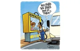 LE DESSIN DE CHAUNU : CARBURER AU CRÉDIT POUR FAIRE SON PLEIN ?