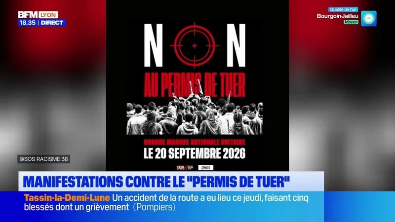 RHÔNE : MANIFESTATIONS PRÉVUES CE DIMANCHE CONTRE LE “PERMIS DE TUER” POUR LES FORCES DE L’ORDRE
