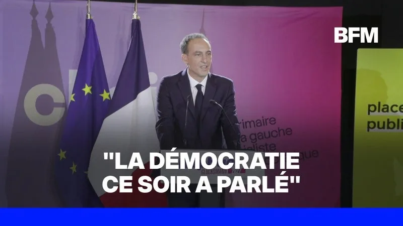 PRIMAIRE SOCIALE-DÉMOCRATE : LA RÉACTION DE RAPHAËL GLUCKSMANN, VAINQUEUR DÈS LE PREMIER TOUR
