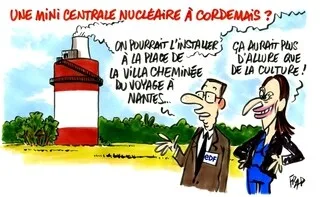 DANS L’ŒIL DU DESSINATEUR FRAP. UNE MINI-CENTRALE NUCLÉAIRE À CORDEMAIS ?