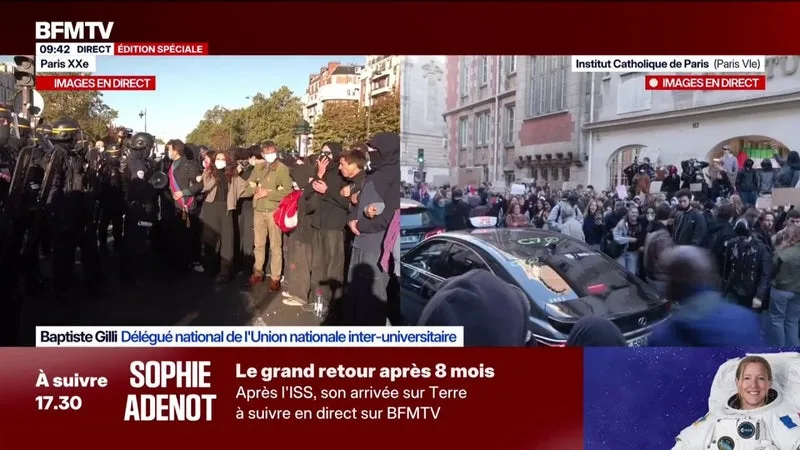 COLÈRE LYCÉENNE: « CE MOUVEMENT UTILISE LES REVENDICATIONS LYCÉENNES », JUGE BAPTISTE GILLI, DÉLÉGUÉ NATIONAL DE L’UNI