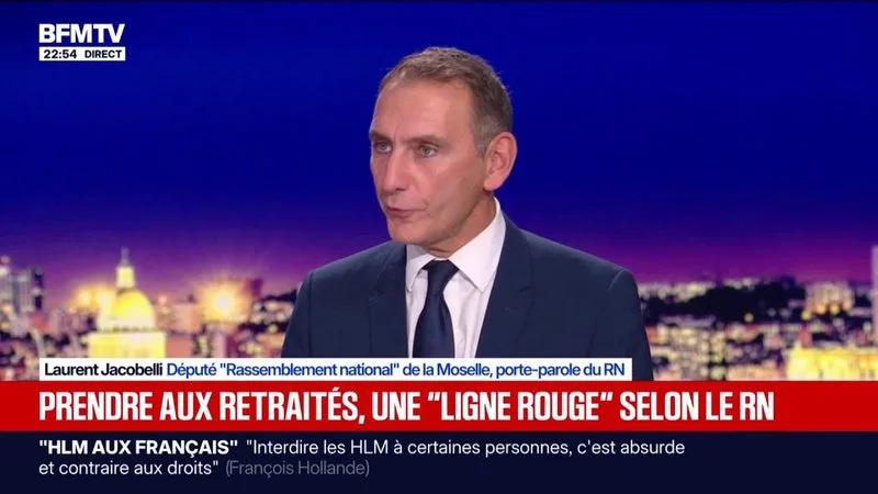 BUDGET: « JE NE CONSIDÈRE PAS QUE LA RETRAITE SOIT UNE MAUVAISE DÉPENSE », EXPLIQUE LAURENT JACOBELLI, DÉPUTÉ ET PORTE-PAROLE DU RN