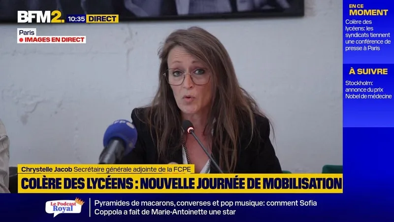 « IL S’AGIT DE LA SÉCURITÉ DE NOS ENFANTS »: L’APPEL DE LA FCPE AU GOUVERNEMENT FACE À LA COLÈRE LYCÉENNE
