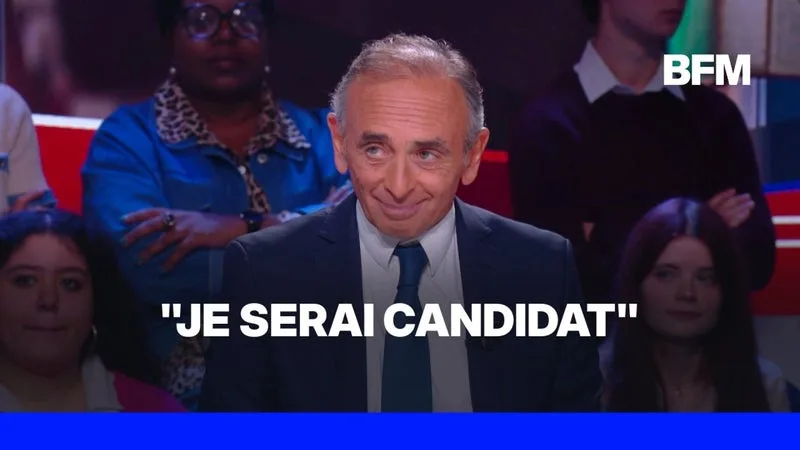 PRÉSIDENTIELLE: ÉRIC ZEMMOUR ANNONCE SUR BFMTV QU’IL « SERA CANDIDAT » EN 2027