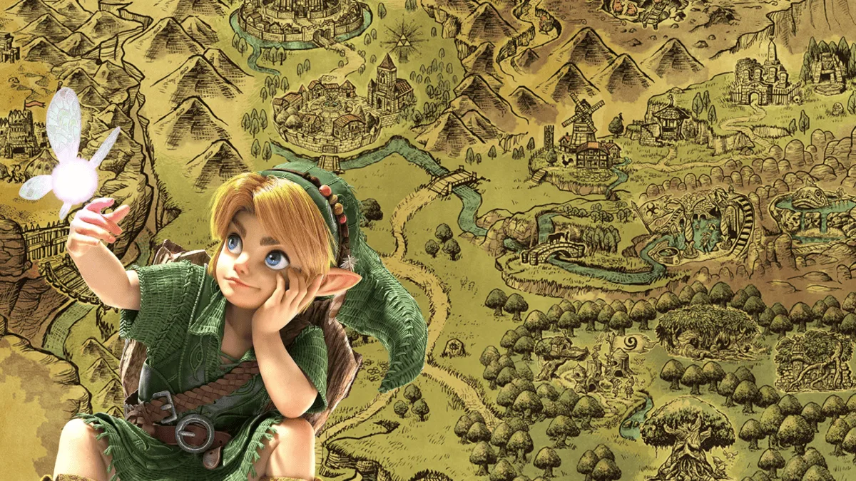 VOILÀ À QUOI RESSEMBLE LA NOUVELLE CARTE DU REMAKE DE ZELDA OCARINA OF TIME