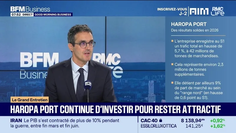 BENOÎT ROCHER (HAROPA PORT) : HAROPA PORT RÉSISTE AUX PERTURBATIONS GÉOPOLITIQUES – 22/09