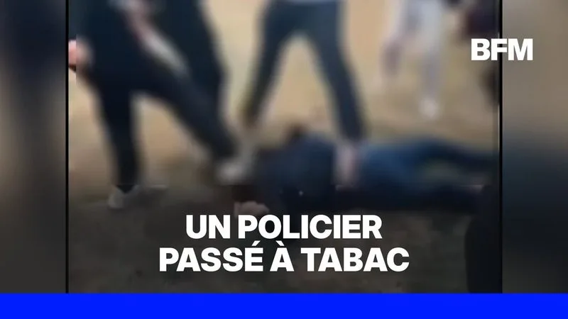 ATTENTION IMAGES VIOLENTES – UN POLICIER HAUT GRADÉ EN CIVIL ROUÉ DE COUPS À BELFORT