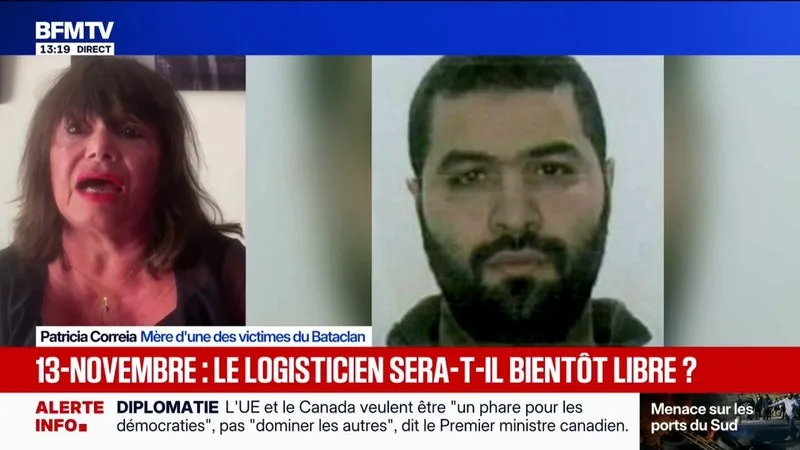 LE LOGISTICIEN DU 13 NOVEMBRE POURRAIT BIENTÔT ÊTRE LIBÉRÉ: « C’EST SCANDALEUX, IRRESPECTUEUX ENVERS LA MÉMOIRE DES PERSONNES QUI ONT ÉTÉ ARRACHÉES À LA VIE », S’INDIGNE PATRICIA CORREIA, MÈRE D’UNE VICTIME DU BATACLAN