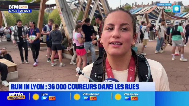 RUN IN LYON : 36 000 COUREURS DANS LES RUES