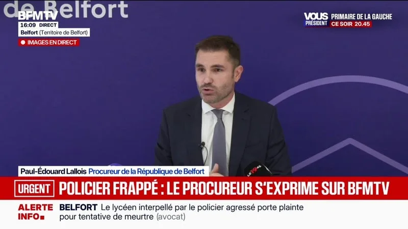 POLICIER FRAPPÉ À BELFORT: LE PROCUREUR ASSURE QUE « LE POLICIER A IDENTIFIÉ UN INDIVIDU DÉJÀ REPÉRÉ POUR SA PARTICIPATION À DES INCENDIES DE POUBELLE SUR LA VOIE PUBLIQUE »