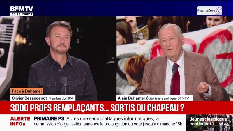 MOBILISATION LYCÉENNE: « C’EST LE REVERS DE TOUTES LES POLITIQUES DE RIGUEUR ET D’AUSTÉRITÉ », EXPLIQUE OLIVIER BESANCENOT, MEMBRE DU NPA