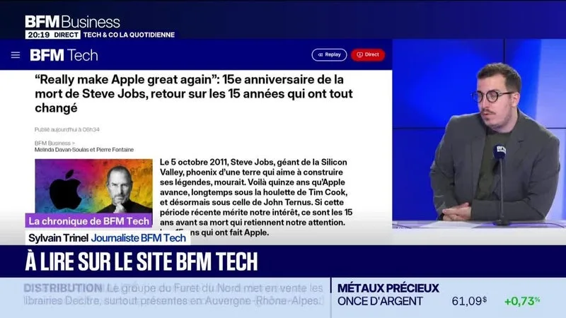 À LIRE SUR LE SITE TECH&CO : “REALLY MAKE APPLE GREAT AGAIN”, 15E ANNIVERSAIRE DE LA MORT DE STEVE JOBS, RETOUR SUR LES 15 ANNÉES QUI ONT TOUT CHANGÉ, PAR SYLVAIN TRINEL – 05/10