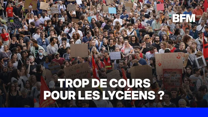 MOUVEMENT LYCÉEN: LES JEUNES FRANÇAIS PASSENT-ILS PLUS DE TEMPS EN COURS QUE LEURS CAMARADES EUROPÉENS?