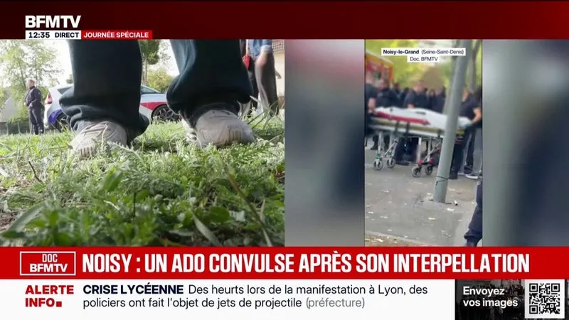 NOISY-LE-GRAND: INTERPELLÉ POUR DES TIRS DE MORTIERS, UN JEUNE HOMME VICTIME DE CONVULSIONS « VRAISEMBLABLEMENT EN LIEN AVEC L’INHALATION » DE GAZ LACRYMOGÈNE, SELON UNE SOURCE JUDICIAIRE À BFMTV