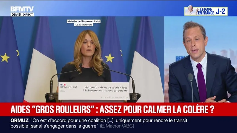 AIDES « GROS ROULEURS », ASSEZ POUR CALMER LA COLÈRE ? – L’ÉDITO POLITIQUE – 23/09