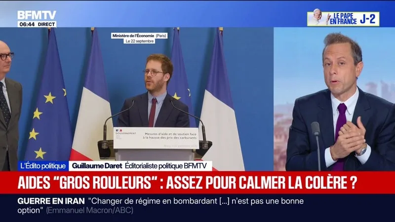 L’ÉDITO POLITIQUE DE GUILLAUME DARET – AIDES « GROS ROULEURS »: « LE GOUVERNEMENT EST COINCÉ »