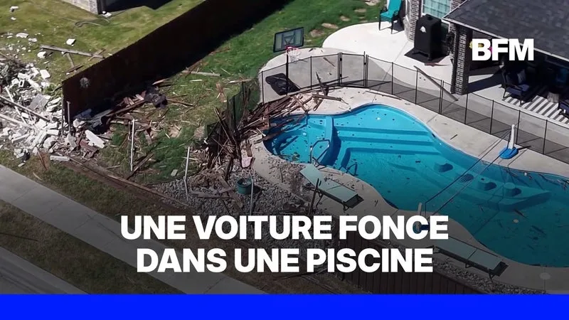 TEXAS: UNE VOITURE FONCE DANS UNE PISCINE, FRÔLANT UNE ENFANT