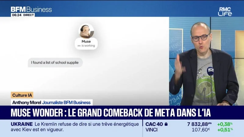 CULTURE IA : MUSE WONDER, LE GRAND COMEBACK DE META DANS L’IA, PAR ANTHONY MOREL – 13/10