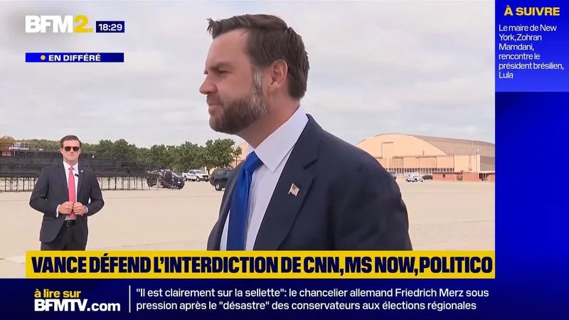 « DE LA PROPAGANDE D’EXTRÊME GAUCHE »: JD VANCE JUSTIFIE L’INTERDICTION DE CNN, MS NOW ET POLITICO À LA MAISON BLANCHE