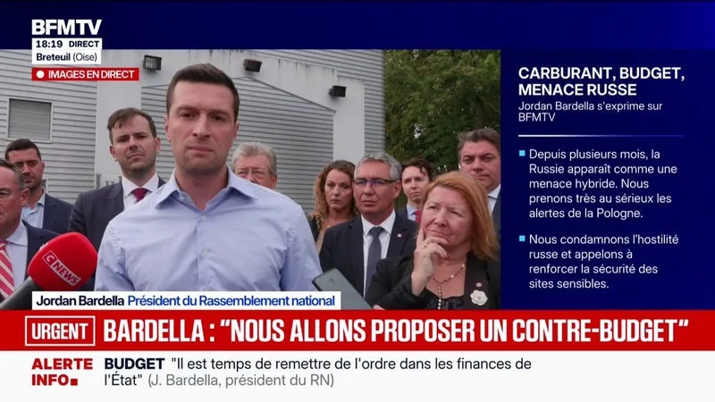 BUDGET 2027: « LE RN EST AUJOURD’HUI LE PARTI LE PLUS CRÉDIBLE », ESTIME JORDAN BARDELLA, PRÉSIDENT DU PARTI