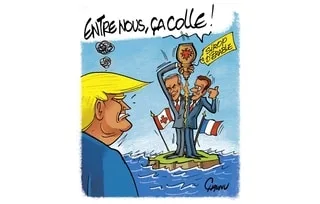 LE DESSIN DE CHAUNU : LE RAPPROCHEMENT ENTRE LA FRANCE ET LE CANADA