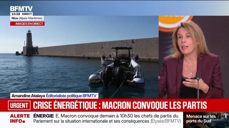EMMANUEL MACRON CONVIE LES CHEFS DE PARTIS REPRÉSENTÉS AU PARLEMENT POUR ÉVOQUER LE CONTEXTE INTERNATIONAL ET SES CONSÉQUENCES EN FRANCE