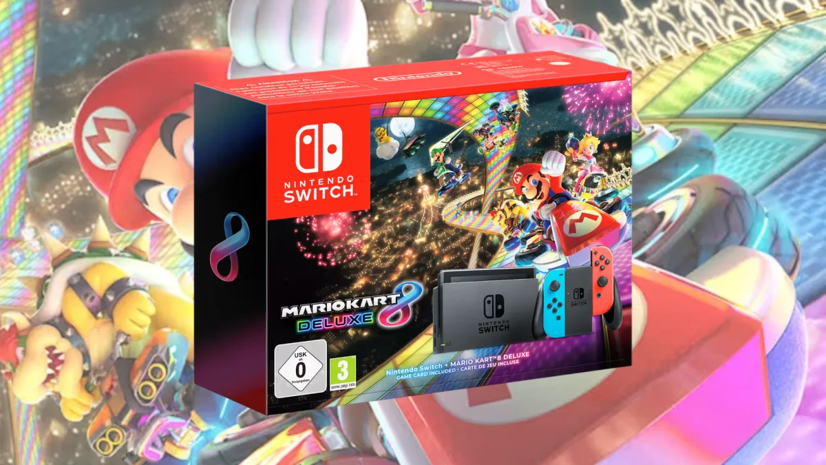 NINTENDO BRADE SA SWITCH PREMIÈRE GÉNÉRATION AVEC MARIO KART 8 DELUXE AVANT SA RETRAITE