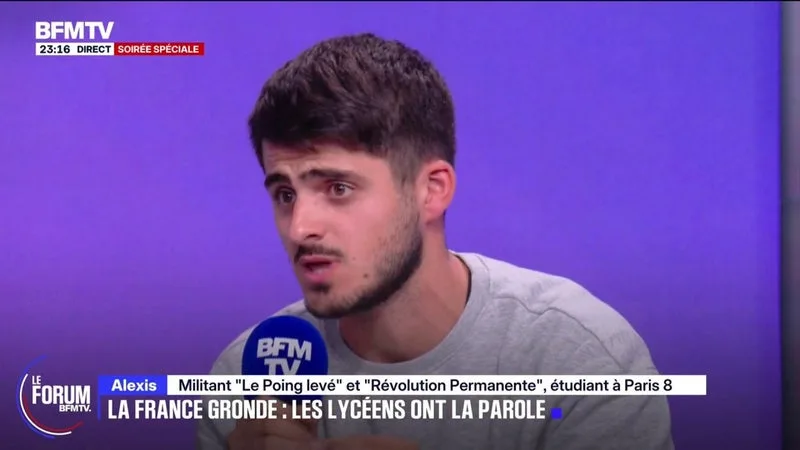 FORUM BFMTV – « VOUS ÊTES LE GOUVERNEMENT QUI NOUS A MIS LA MISÈRE », LANCE ALEXIS, MILITANT « LE POING LEVÉ » ET « RÉVOLUTION PERMANENTE » À ANNE GENETET, ANCIENNE MINISTRE DE L’ÉDUCATION NATIONALE