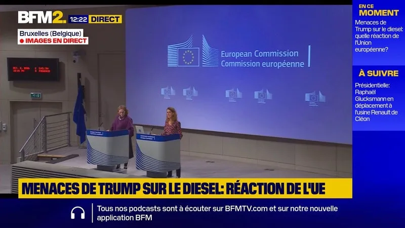 GAZOLE : L’UE S’OPPOSE « CATÉGORIQUEMENT » À UNE ÉVENTUELLE INTERDICTION DES EXPORTATIONS AMÉRICAINES