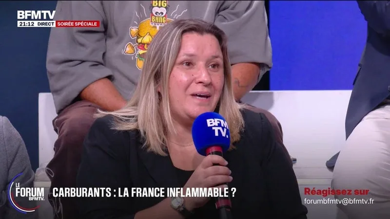 FORUM BFM – CRISE DES CARBURANTS: « DE 90 EUROS LE PLEIN, JE SUIS PASSÉE À 130 EUROS », POINTE SABRINA, ASSISTANTE ADMINISTRATIVE