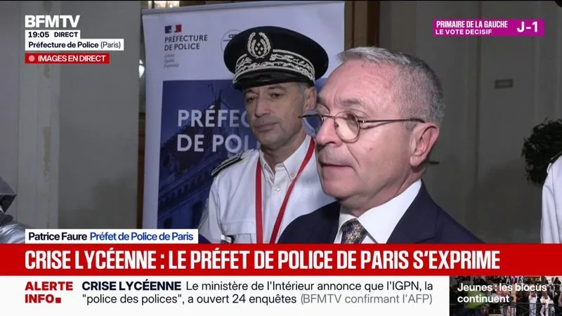 COUP DE GENOU D’UN POLICIER SUR LE VISAGE D’UN JEUNE MANIFESTANT: « UNE ENQUÊTE ADMINISTRATIVE » EST EN COURS, DÉCLARE LE PRÉFET DE POLICE DE PARIS