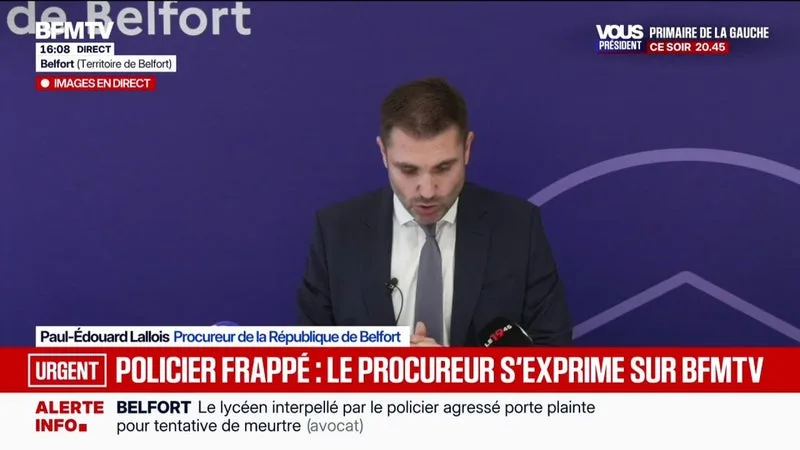 LE POLICIER FRAPPÉ EN MARGE DE LA MOBILISATION LYCÉENNE À BELFORT S’EST VU PRESCRIRE UNE ITT DE 8 JOURS, PRÉCISE LE PROCUREUR DE LA RÉPUBLIQUE DE BELFORT