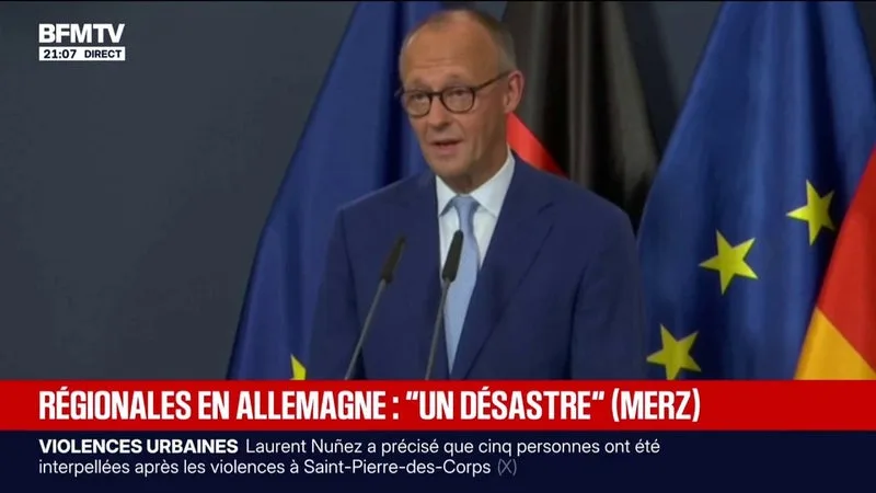 RÉGIONALES EN ALLEMAGNE ET L’EXTRÊME DROITE EN FORTE PROGRESSION: LE CHANCELIER ÉVOQUE UN « DÉSASTRE »