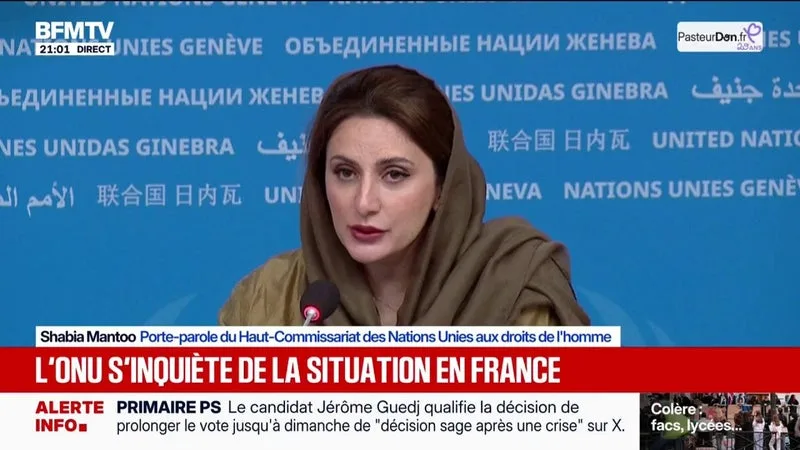 MOBILISATION LYCÉENNE: LE HAUT-COMMISSARIAT DES NATIONS UNIES AUX DROITS DE L’HOMME S’INQUIÈTE DE LA SITUATION EN FRANCE