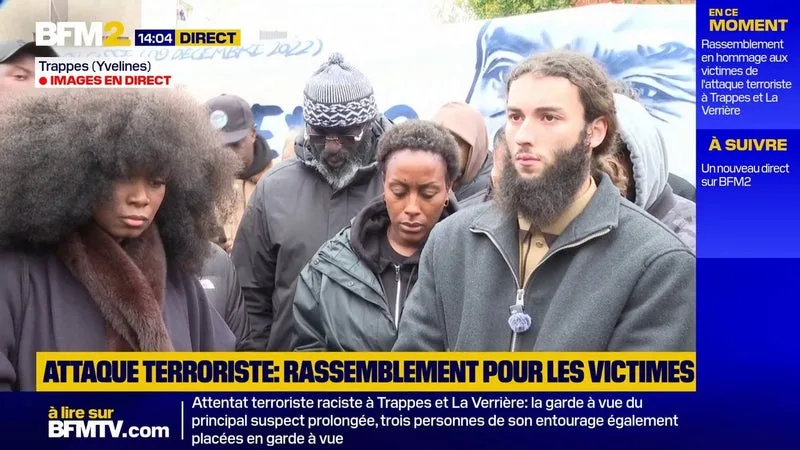 UNE MINUTE DE SILENCE OBSERVÉE LORS DU RASSEMBLEMENT POUR LES VICTIMES DE L&rsquo;ATTENTAT TERRORISTE RACISTE À TRAPPES ET LA VERRIÈRE