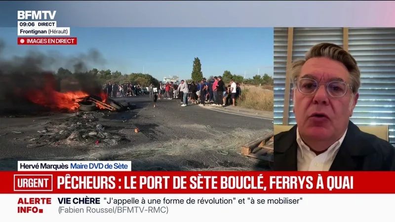 PORT DE SÈTE BLOQUÉ: « ON COMPREND CETTE SOUFFRANCE, ON COMPREND CET ABANDON », RÉAGIT HERVÉ MARQUÈS, MAIRE DIVERS DROITE DE SÈTE