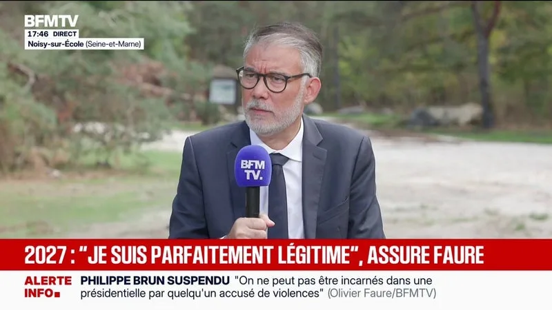 PRÉSIDENTIELLE 2027: « JE SUIS PARFAITEMENT LÉGITIME », ASSURE OLIVIER FAURE, CANDIDAT À LA PRIMAIRE SOCIALISTE ET PREMIER SECRÉTAIRE DU PS, QUI RECONNAÎT NE PAS ÊTRE « LE FAVORI »