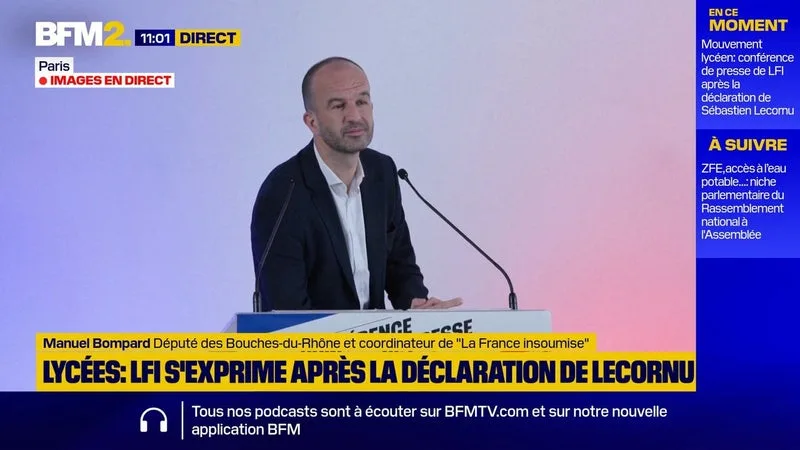 PRÉSIDENTIELLE 2027: « AUCUNE DES CANDIDATURES DE GABRIEL ATTAL ET D’ÉDOUARD PHILIPPE N’A RÉUSSI À S’IMPOSER COMME ÉTANT SÉRIEUSE ET CRÉDIBLE », DÉCLARE MANUEL BOMPARD