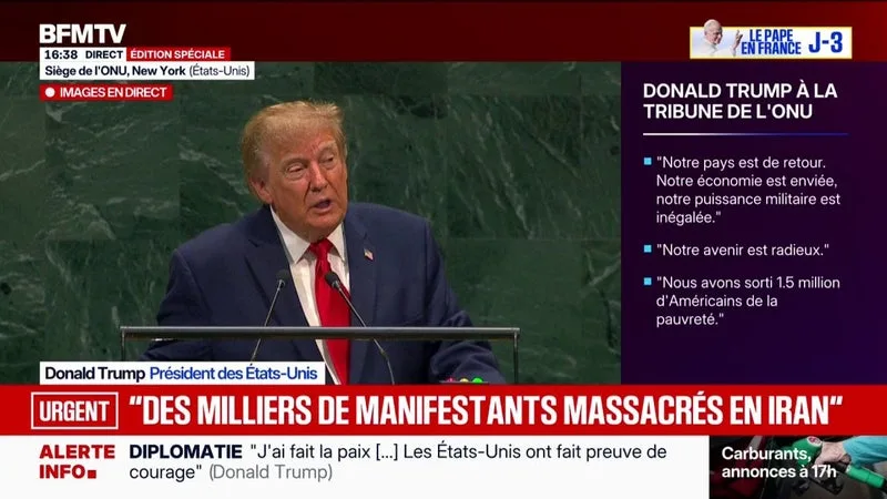ASSEMBLÉE GÉNÉRALE DES NATIONS UNIES: « NOUS AVONS RÉSOLU ENSEMBLE LES PLUS GRANDS PROBLÈMES DU MONDE », ESTIME DONALD TRUMP