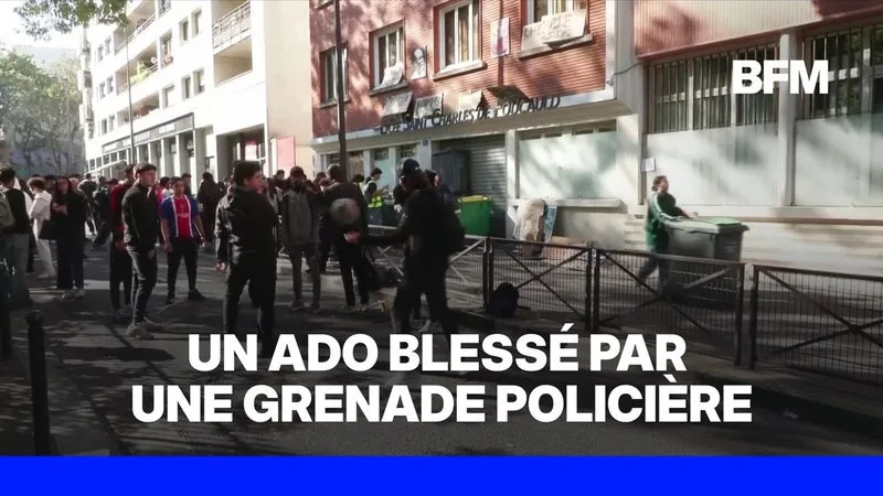 LENS: UN ÉLÈVE DE 15 ANS GRIÈVEMENT BLESSÉ À LA MAIN EN RAMASSANT UNE GRENADE POLICIÈRE
