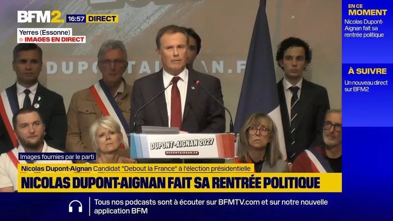 « IL FAUT RÉCOMPENSER LE TRAVAIL ET REMETTRE AU BOULOT LES FRANÇAIS », DÉCLARE NICOLAS DUPONT-AIGNAN, CANDIDAT DEBOUT LA FRANCE À LA PRÉSIDENTIELLE